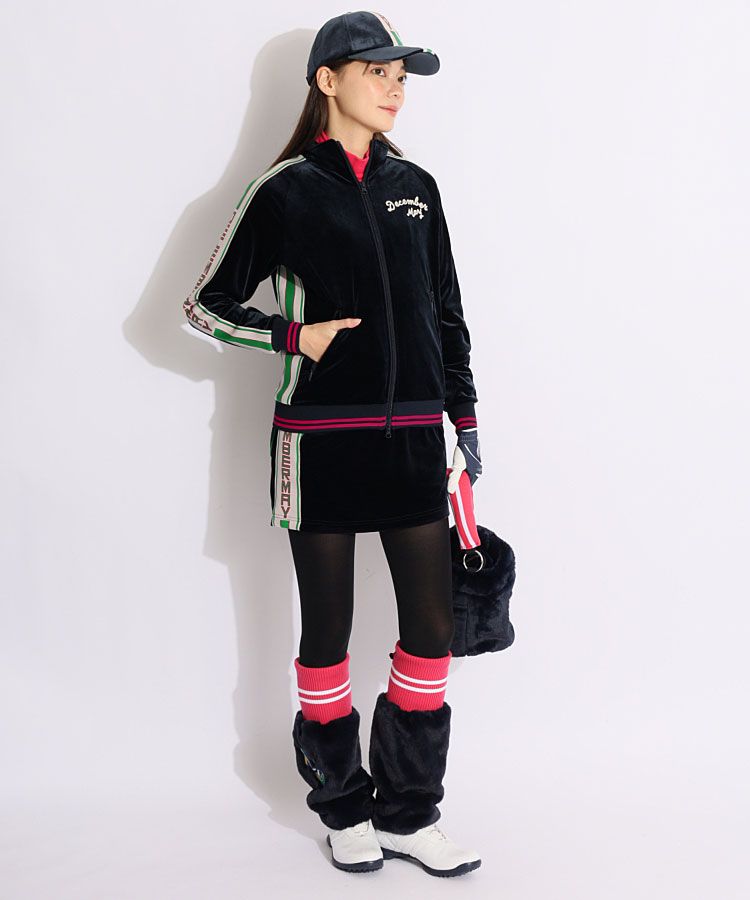 ディッセンバーメイ DM 配色ラインベロアトラックジャケット