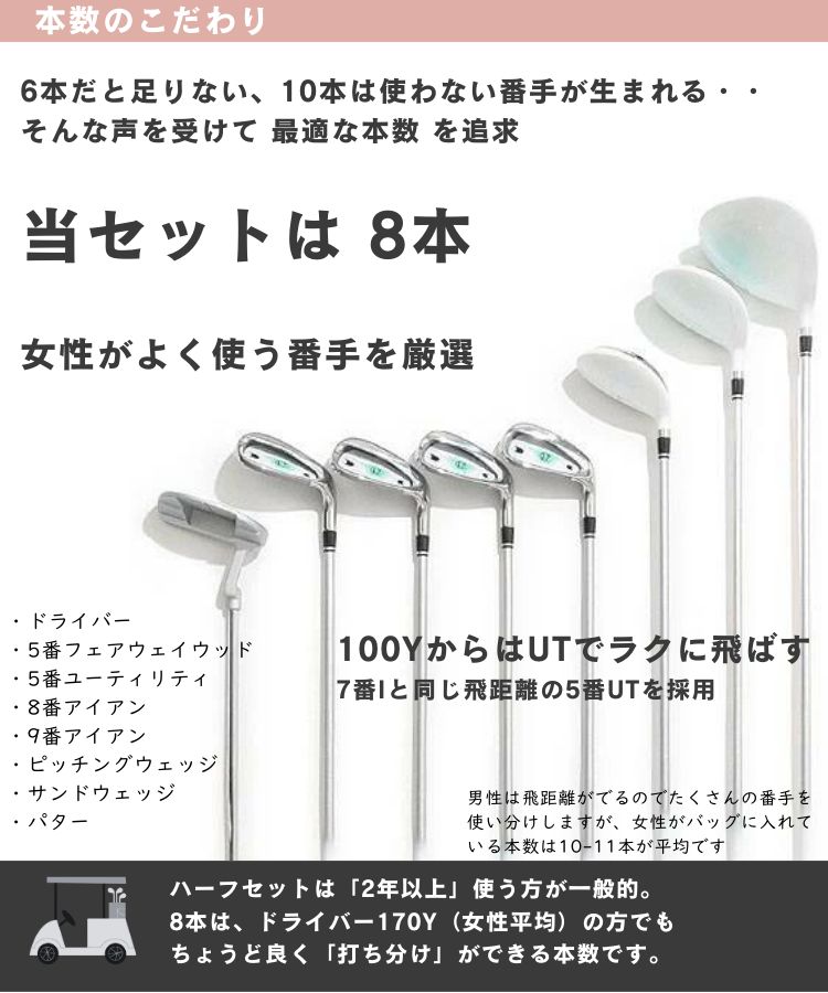 ゴルフ小物セレクト CR CURUCURUオリジナルゴルフクラブ・ハーフ