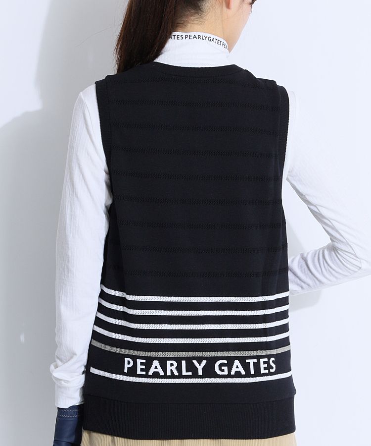 パーリーゲイツ PG リバーシブルVネックニットベスト レディース