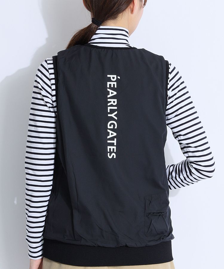 パーリーゲイツ PG リバーシブルVネックニットベスト レディース