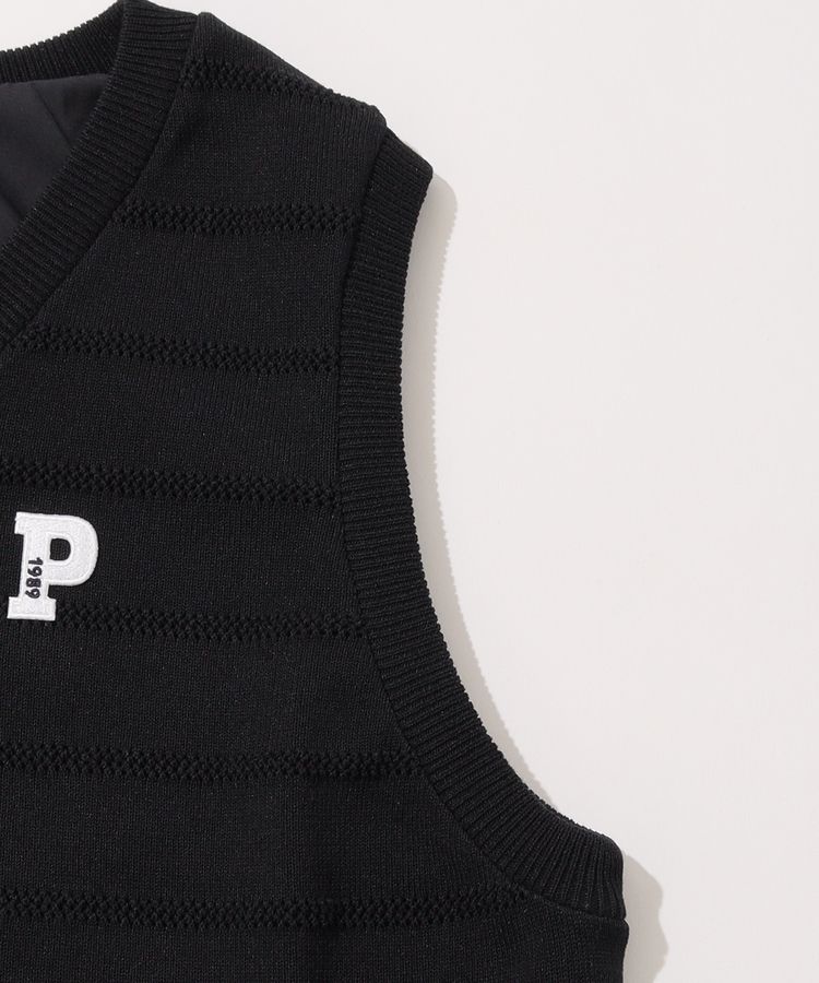 パーリーゲイツ PG リバーシブルVネックニットベスト レディース