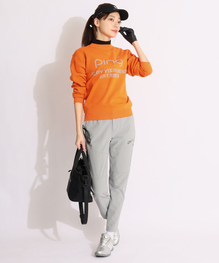 ピン PN コーデュラストレッチテーパードパンツ レディース
