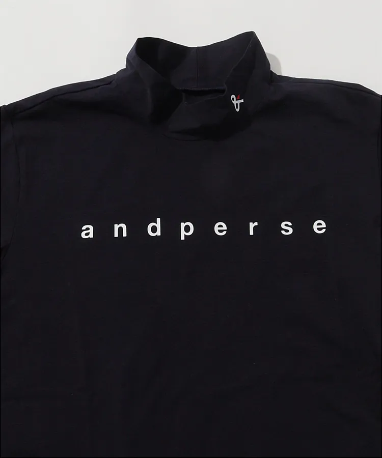 楽天市場】アンパスィ and per se 半袖モックネックシャツの通販
