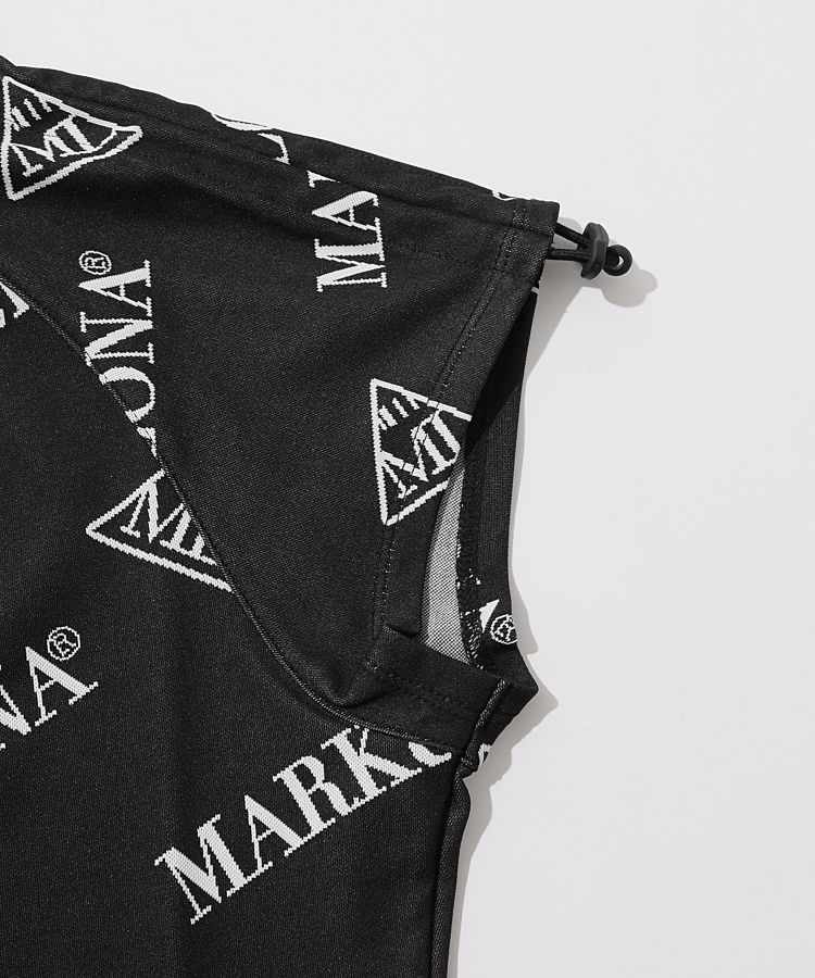 マーク＆ロナ CD [CODE]スリーブドロストバイアスロゴ半袖ポロシャツ