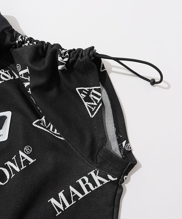 マーク＆ロナ CD [CODE]スリーブドロストバイアスロゴ半袖ポロシャツ