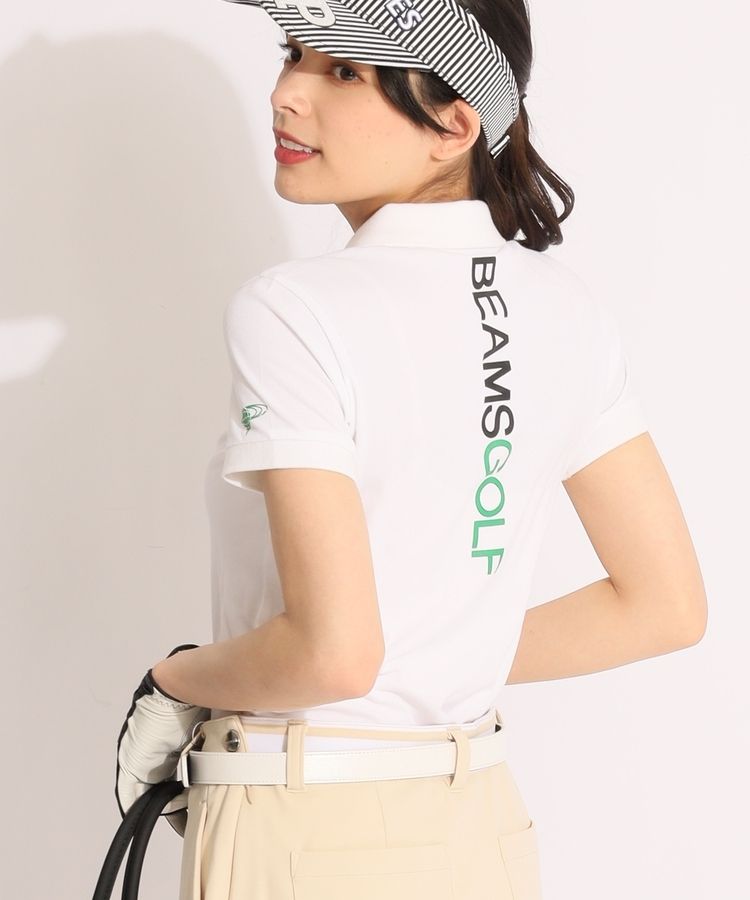 ビームスゴルフ BE 【ストレッチUV】バックロゴプリント半袖