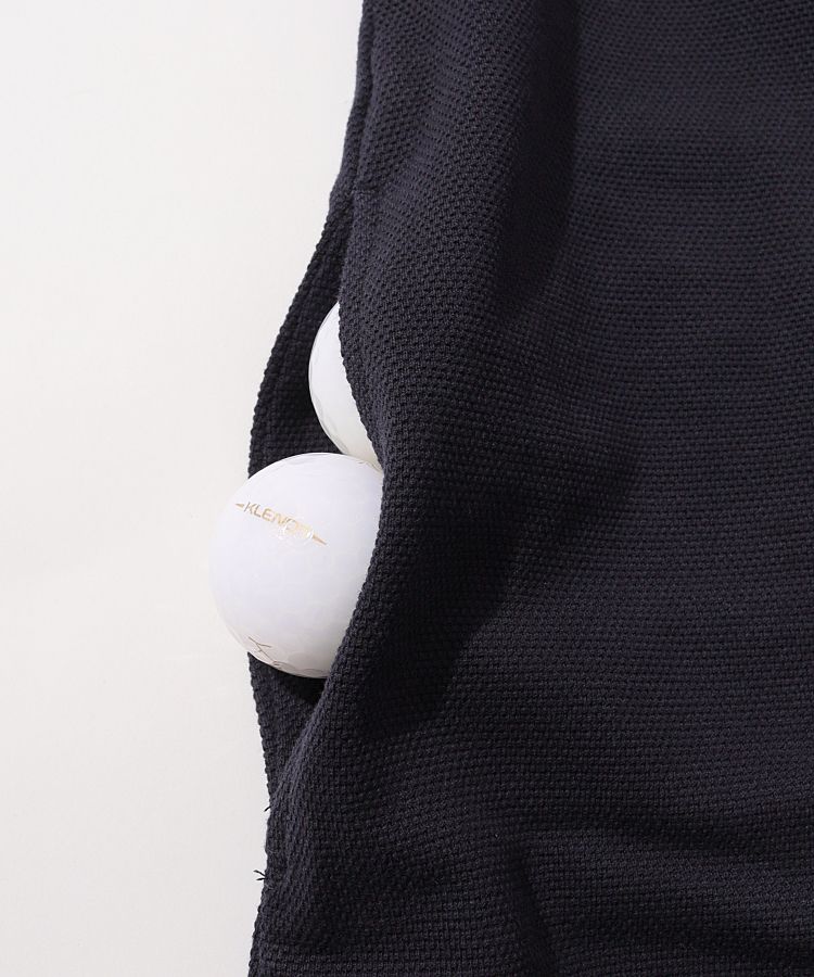 パーリーゲイツ PG バックカラフルロゴ鹿の子半袖ポロワンピース