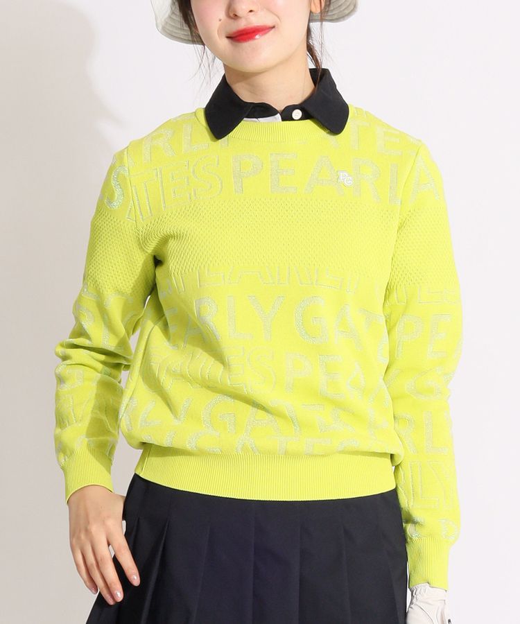 新品カタログ掲載　パーリーゲイツ レディース ゴルフウェア長袖セーター春夏 新品カタログ掲載 パーリーゲイツ レディース ゴルフウェア長袖