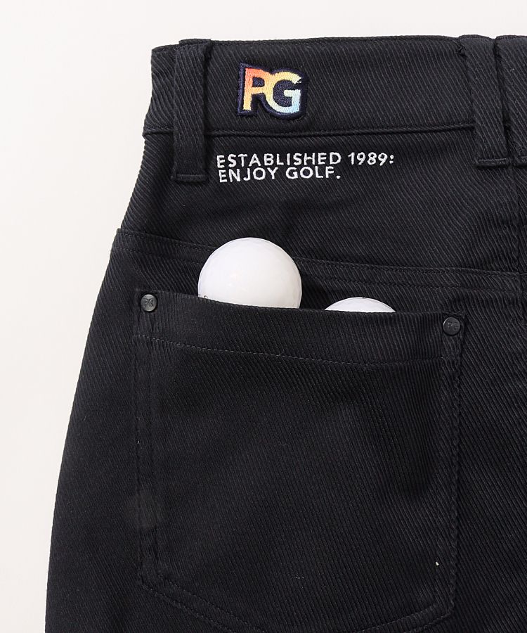 【タグ付き新品】パーリーゲイツ 総ロゴ ストレッチ抜群◎ スカート ネイビー　M 新品 パーリーゲイツ 総ロゴ ストレッチ スカート Sサイズ