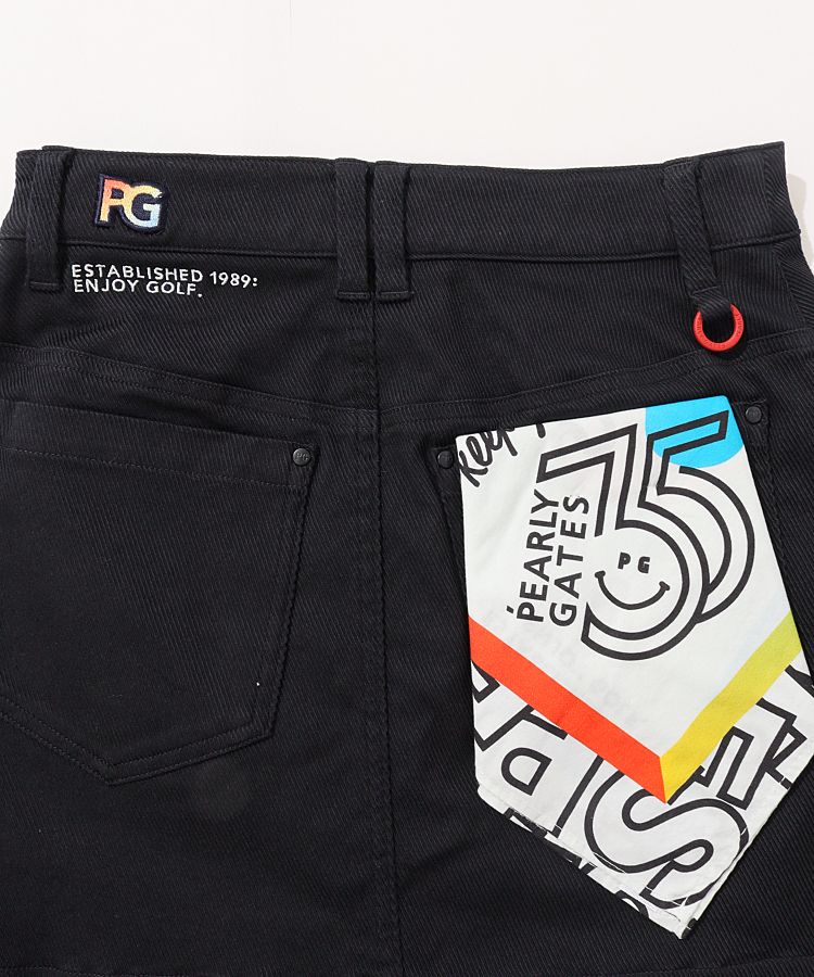 パーリーゲイツ PG 【ストレッチ】バンダナ付きロゴカルゼスカート