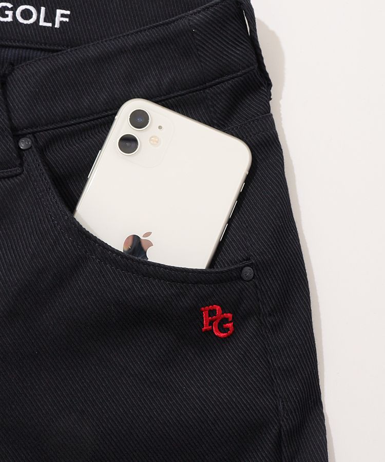 パーリーゲイツ ロングパンツ カルゼストレッチ パーリーゲイツ PG 【ストレッチ】バンダナ付きカルゼロング