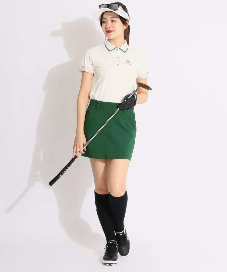 MARK & LONA ポロシャツ 半袖　レディースゴルフウェア マーク＆ロナの半袖ポロシャツを使ったスタイリング・コーディネート