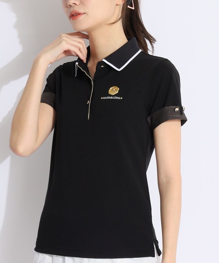 マーク＆ロナ ML 【吸水速乾】シーリングロゴ半袖ポロシャツ
