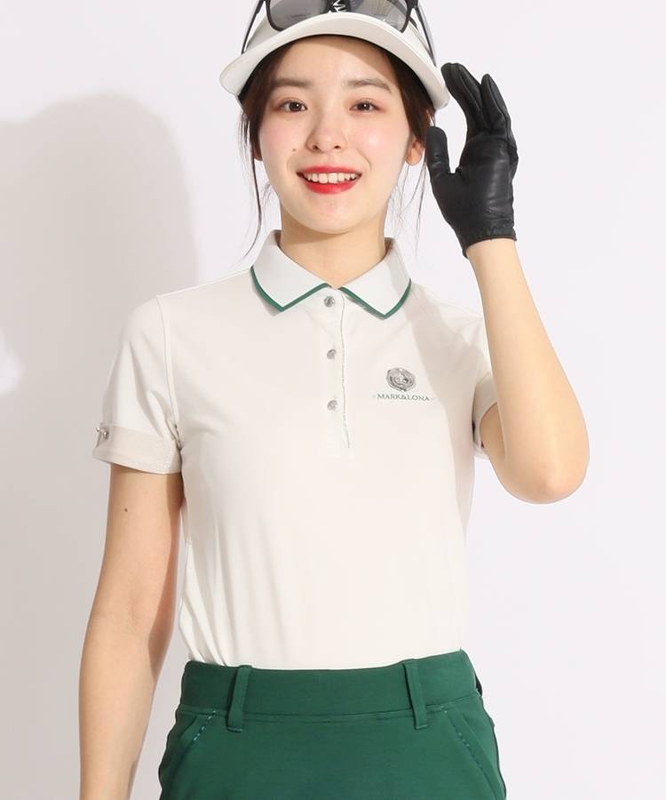 ML 【吸水速乾】シーリングロゴ半袖ポロシャツ