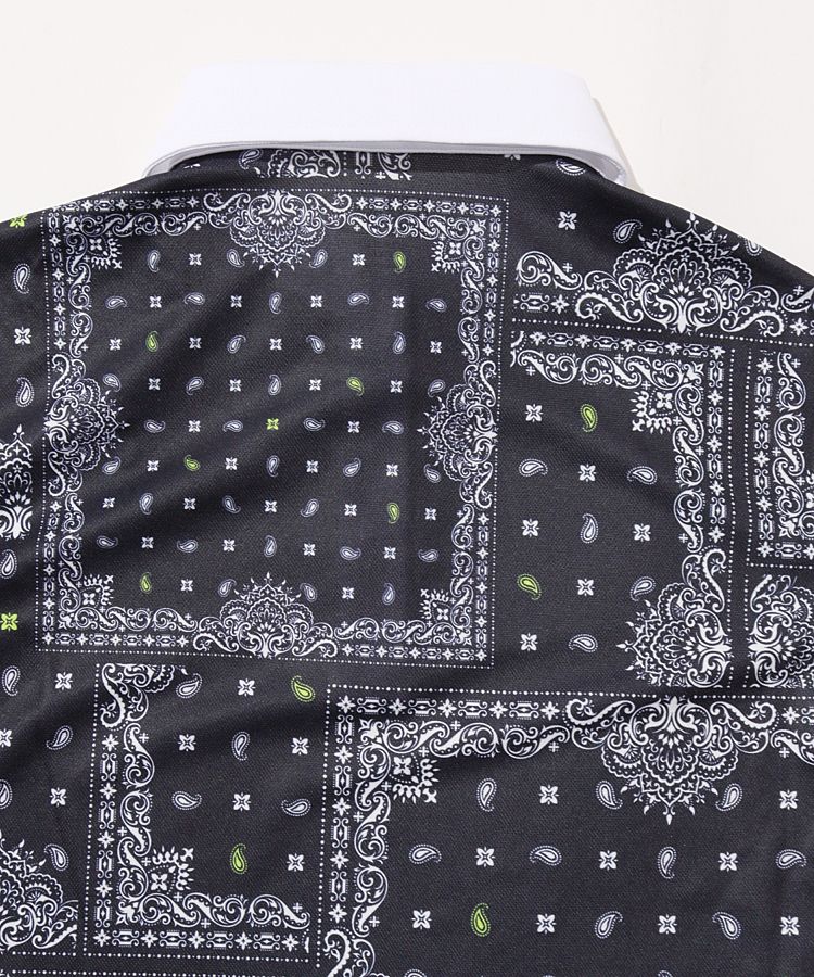 ニューエラ　FCRB ポロシャツ　ペイズリー柄 エフシーレアルブリストル×ニューエラのゴルフウェア