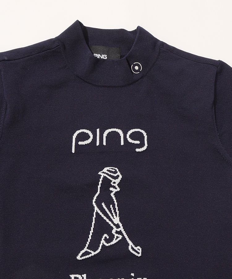 PING - Lサイズ　PING ピンゴルフ レディース Mr.PING ジャカード 半袖 PING - Lサイズ PING ピンゴルフ レディース Mr.PING ジャカード