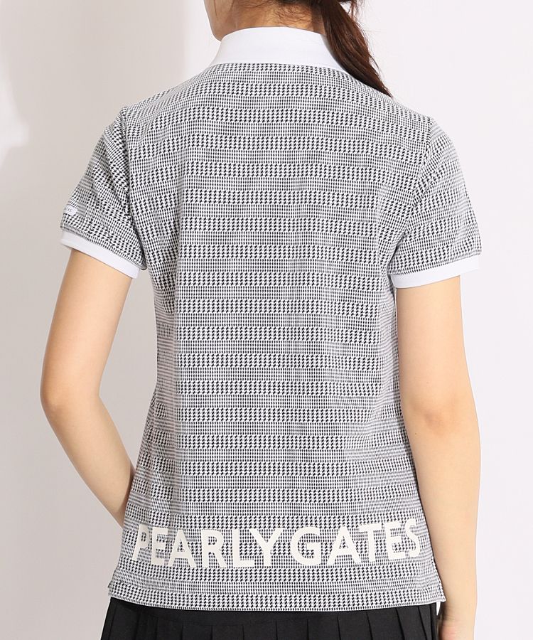 新品未使用 24ss PEARLY GATES 千鳥ジャガード柄 半袖ポロシャツ PEARLY GATES - 新品未使用 24ss PEARLY GATES 千鳥ジャガード柄