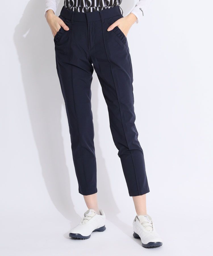 秋冬/Heal Creek/82cm/パンツ ストレッチ 美脚 UVカット ゴルフ スポーツ ヒールクリーク 新品/紺/ネイビー/e269/ 秋冬&frasl;Heal Creek&frasl;82cm&frasl;美脚パンツ 撥水 保温 裏起毛ジャージー 快適