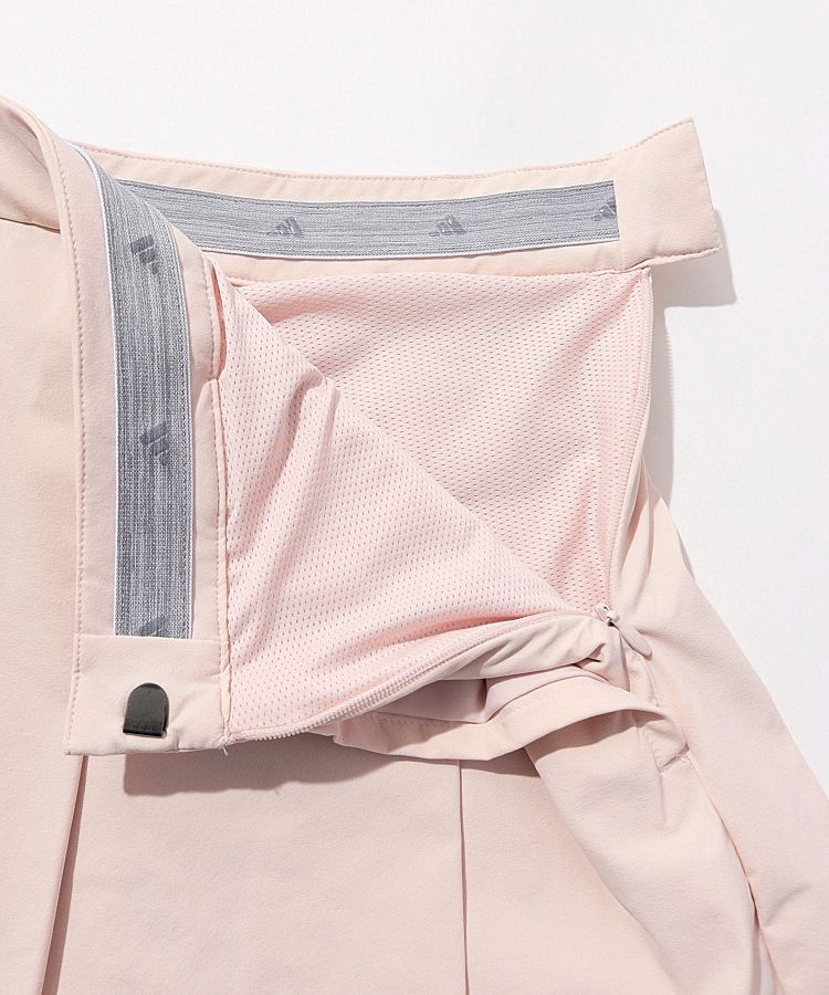 未使用 アディダス ゴルフ パンチングロゴフレアプリーツスカート ペチパン付き アディダスゴルフ AG パンチングロゴフレアプリーツスカート