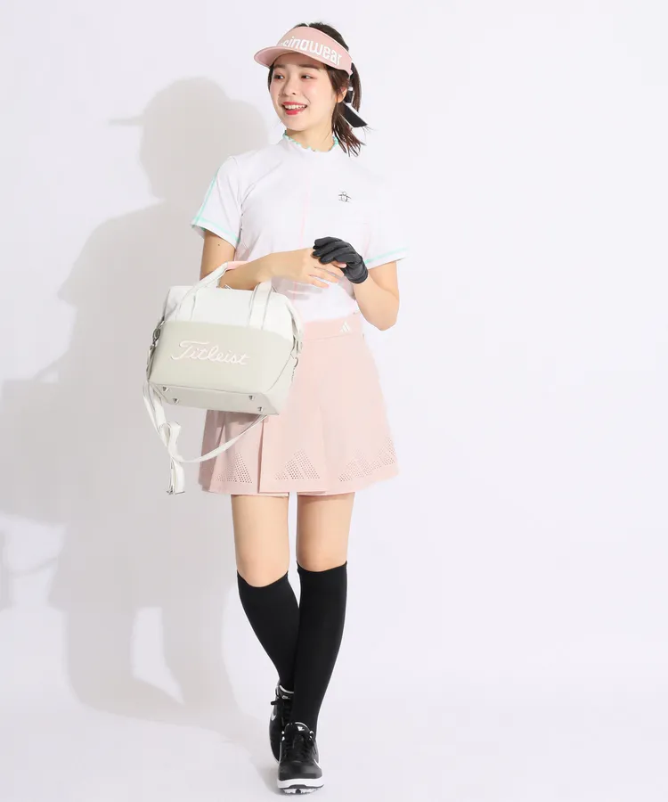 アディダスゴルフ AG パンチングロゴフレアプリーツスカート