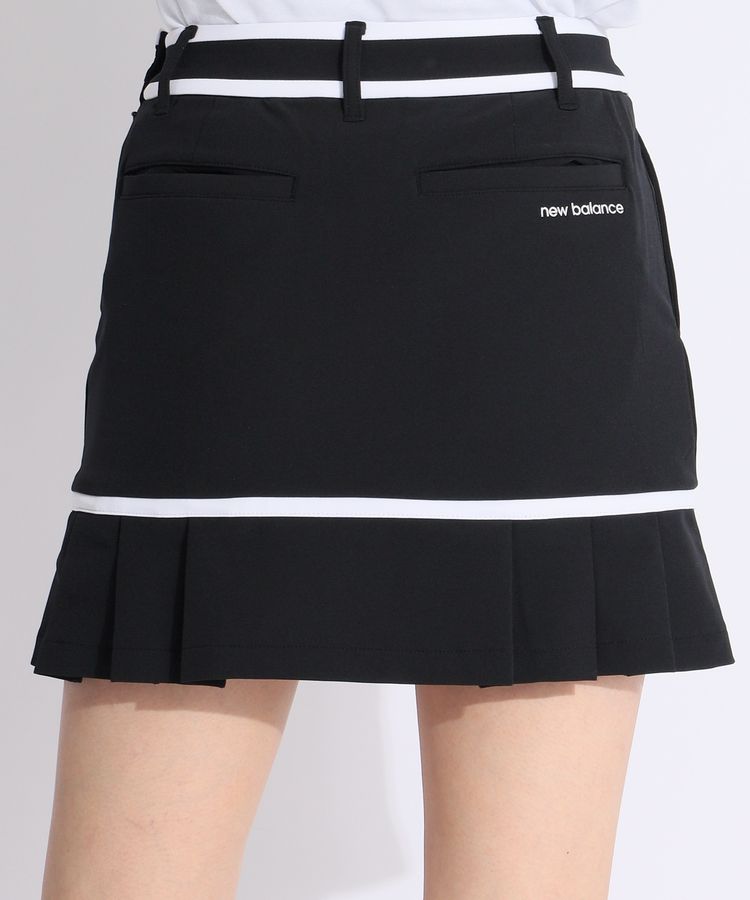 最終値下げ‼️新品タグ‼️NewBalanceニューバランスゴルフブラックスカート ニューバランスゴルフ NB バックプリーツラインスカート レディース