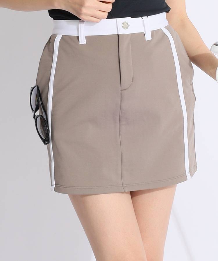 TL 【ストレッチUV】カラーブロックスウェットスカート