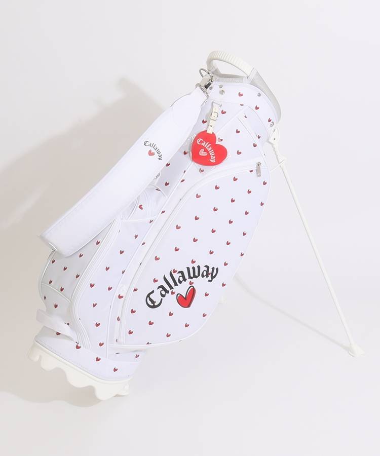 非売品　Callaway キャディバッグ ハート柄 ホワイト 非売品 Callaway キャディバッグ ハート柄 ホワイト - メルカリ