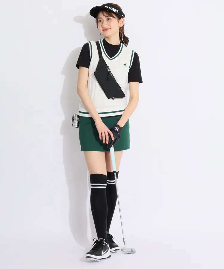 ゴルフ】羊毛混 ギンガムチェック柄 ニットベスト メンズ|FILA