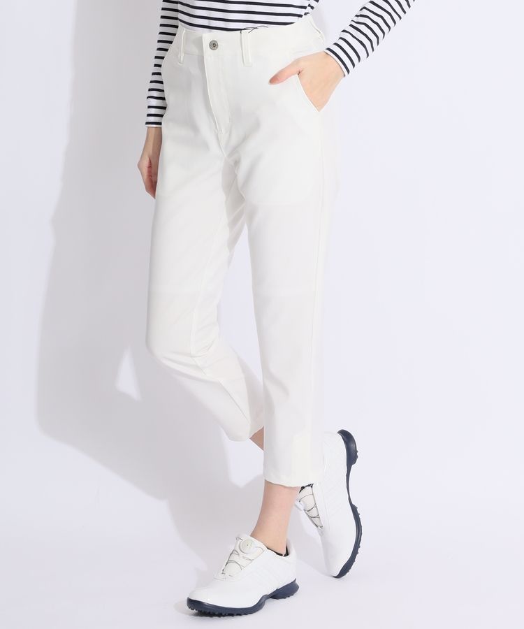 新品タグ付き　アドミラル　レディース　パンツ L ゴルフウェア ロングパンツ　白 アドミラルゴルフ AM 撥水ストレッチテーパードアンクルパンツ