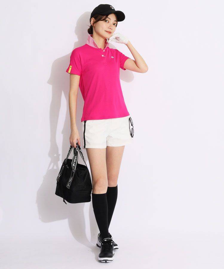 AMAZING ゴルフウェア 上下セット レディースポロTシャツ＋ショートパンツ AMAZING ゴルフウェア 上下セット レディースポロTシャツ＋ショート