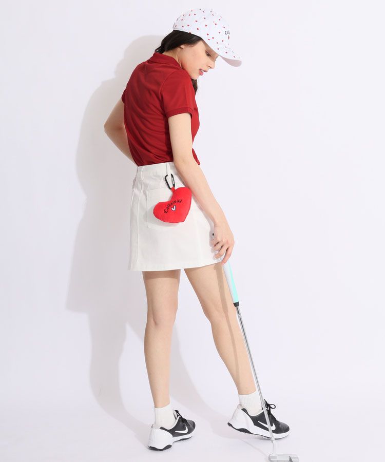 美品　キャロウェイ　ポロシャツ　スカート　バイザー　ボールポーチ　4点セット Callaway 【40％OFFセール】ポロシャツ レディース キャロウェイ