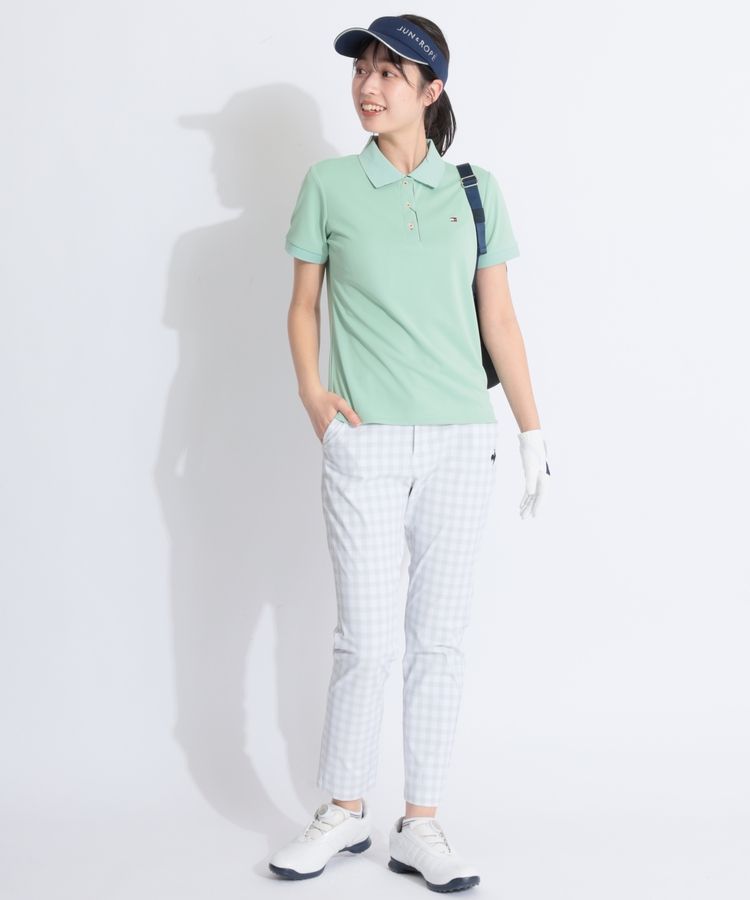 トミーヒルフィガーゴルフウェアポロシャツレディース トミーヒルフィガーゴルフ TH 【吸水速乾UV】フラッグロゴ半袖