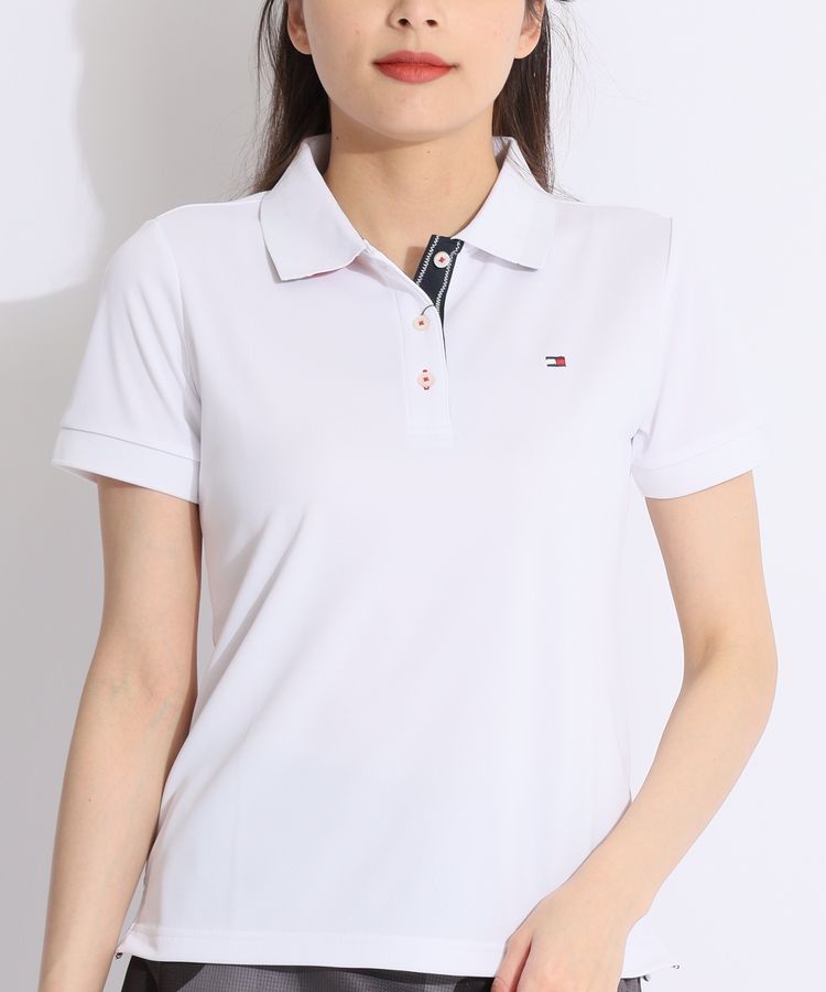  GOLF 吸水速乾性トミーフラッグ 長袖ポロシャツ トミーヒルフィガーゴルフ TH 【吸水速乾UV】フラッグロゴ半袖