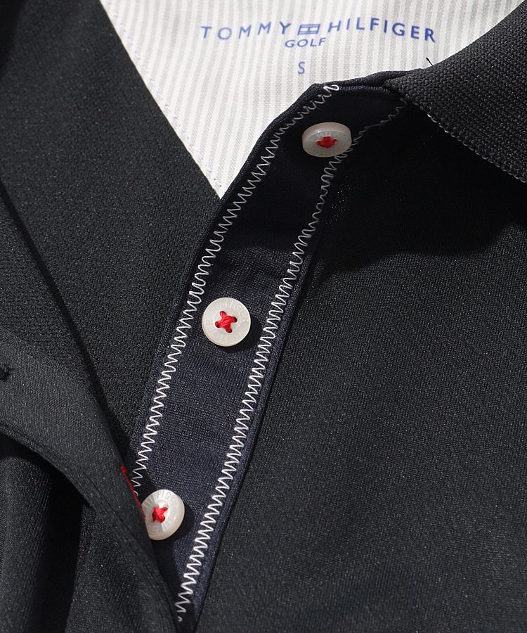   GOLF 吸水速乾性トミーフラッグ 長袖ポロシャツ TOMMY HILFIGER GOLF 吸水速乾性トミーフラッグ 長袖ポロシャツ