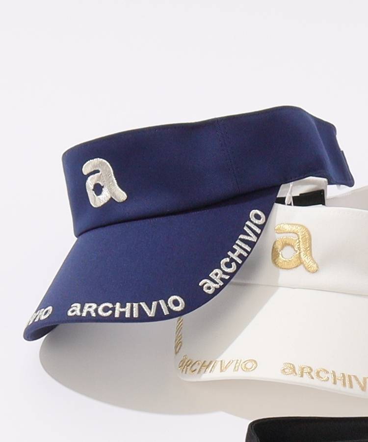 AR ラメロゴツイルサンバイザー