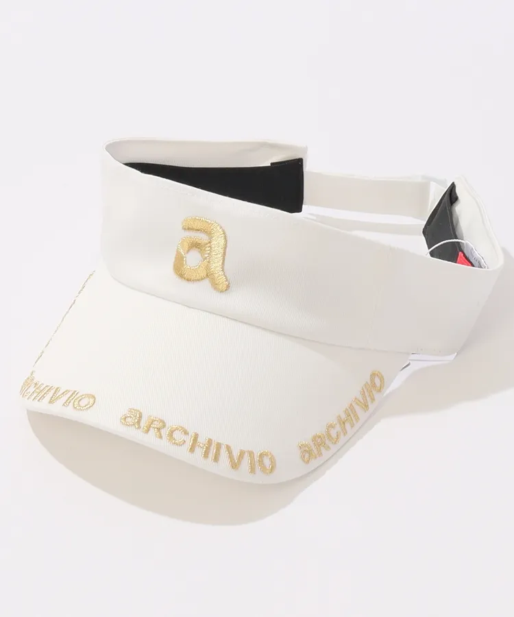 アルチビオサンバイザー archivio アルチビオ サンバイザー レディース 黒 白 赤 250314