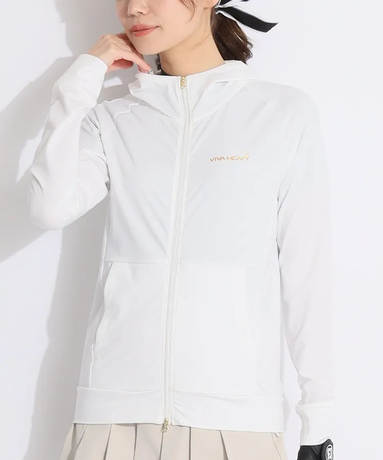 VH 高機能ゴールドロゴ指穴付きフルジップパーカー