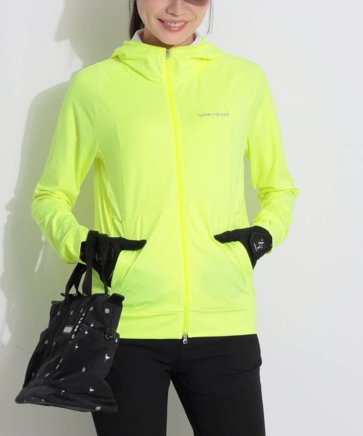 VH 高機能ゴールドロゴ指穴付きフルジップパーカー