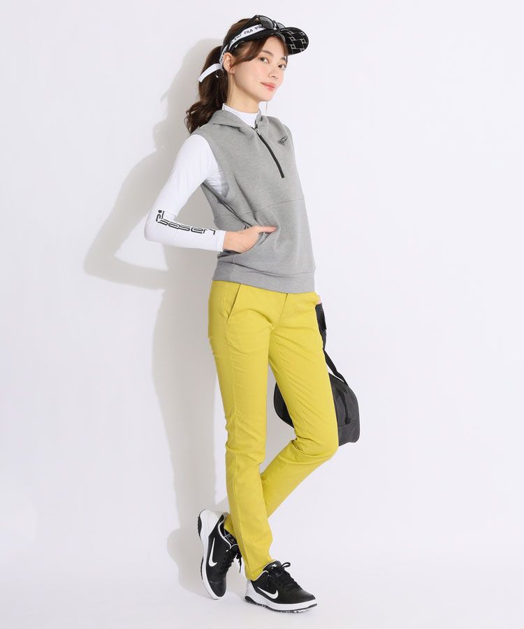 ビームスゴルフ BE UVストレッチハーフジップフーディーベスト