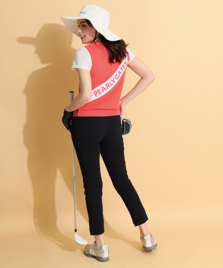 パーリーゲイツ PG バックロゴVネックニットベスト レディースゴルフ