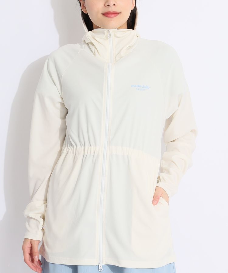 UNIVERSALOVERALL moussy フード付きパーカー ホワイト UNIVERSALOVERALL moussy フード付きパーカー ホワイト