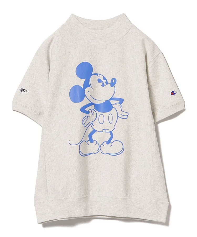 ビームスゴルフ　ディズニー　ミッキー　半袖　L ビームスゴルフ BE 【Champion×ディズニー】ミッキープリント