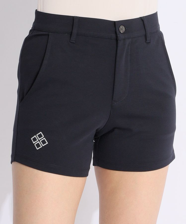 ドゥーカス DC ラメ刺繍ロゴベーシックショートパンツ レディース