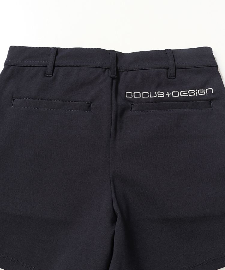 ドゥーカス DC ラメ刺繍ロゴベーシックショートパンツ レディース