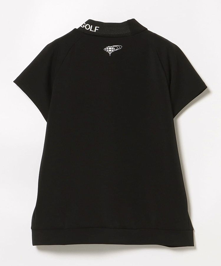 ★美品★BEAMS　GOLF　リブネック切替ダンボール半袖ラグランカットソ　L ☆美品☆BEAMS GOLF リブネック切替ダンボール半袖ラグラン