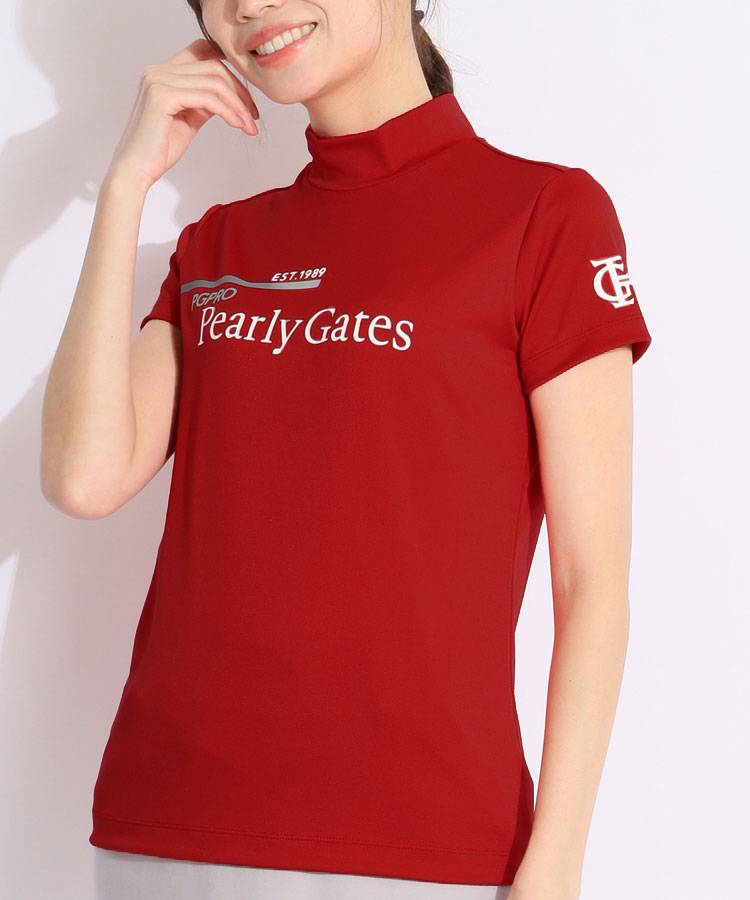 パーリーゲイツ ゴルフ 日本製 モックネック カットソー インナー Tシャツ 4 パーリーゲイツ ゴルフ 日本製 モックネック カットソー
