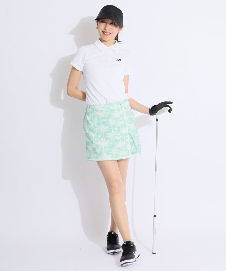 ニューバランスゴルフ NB 【遮熱UV】ライン切替ロゴプリント半袖