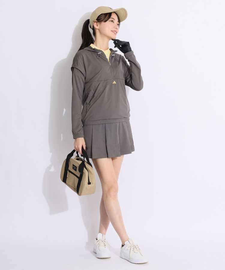 アディダスゴルフ AG 【軽量ストレッチ】レイヤード風ハーフジップ