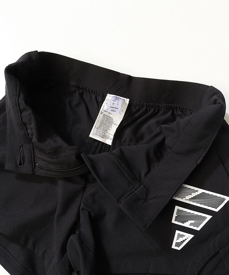 adidas - アディダスゴルフ【S】セットアップ ノースリーブシャツ＆ショートパンツ 黒/黒 アディダスゴルフ AG サイドロゴプリントショートパンツ