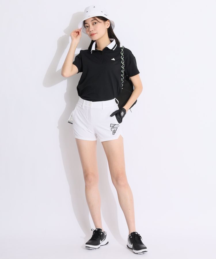 新品 セットアップ アディダス ゴルフウェア 春夏 半袖シャツ ショートパンツ アディダスゴルフ AG サイドロゴプリントショートパンツ